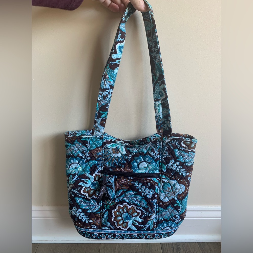 Vera Bradley Tote Bag - Java Blue Retired Print